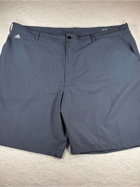 Adidas Climalite Golf Chino Flat Front Shorts Grey Men’s Size 52